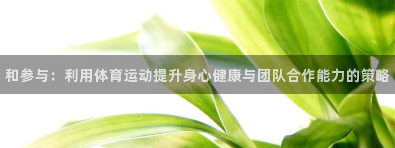 德国JJB竞技宝官方正版app集团:和参与:利用体育运动提升